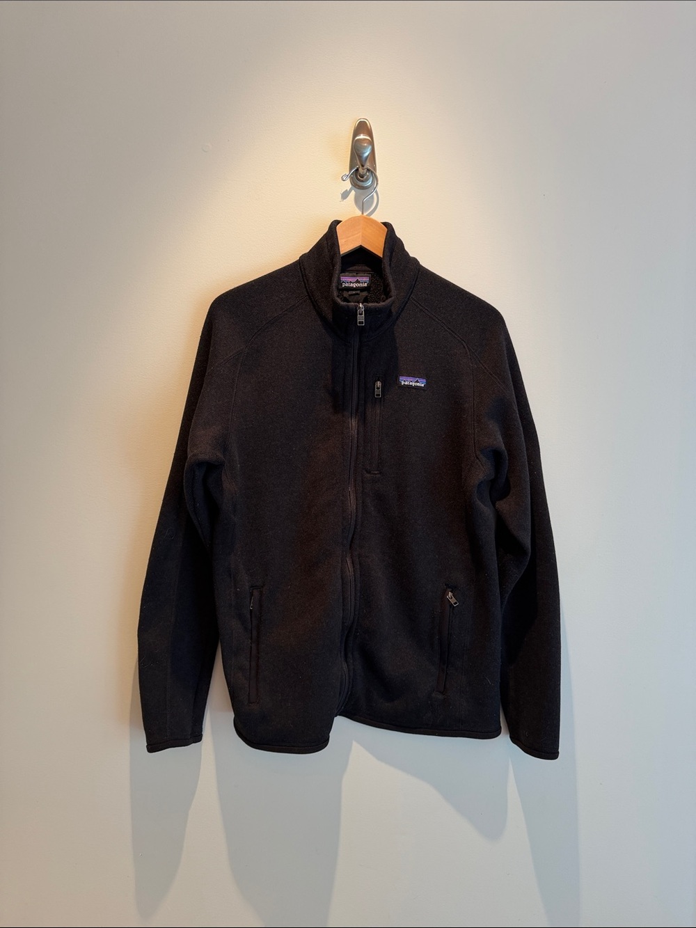 Patagonia Black Full‑Zip Fleece Jacket